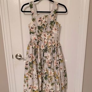 Cotton printed flower dress